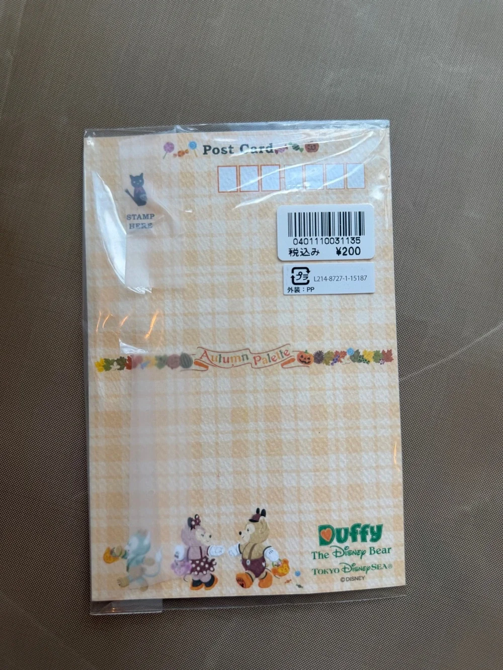 Tokyo DisneySea Duffy Halloween Postcard ShellieMay Gelatoni Trick or Treat